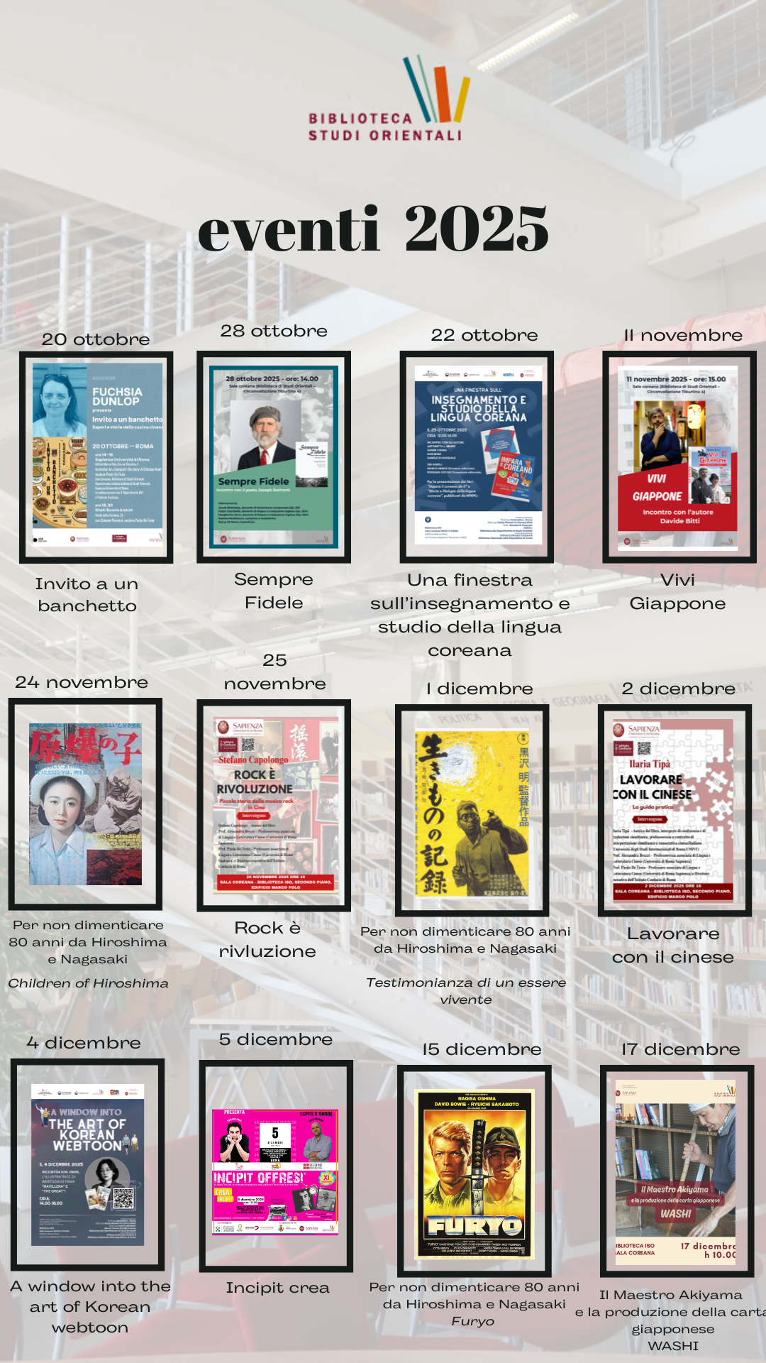 Locandine eventi 2025