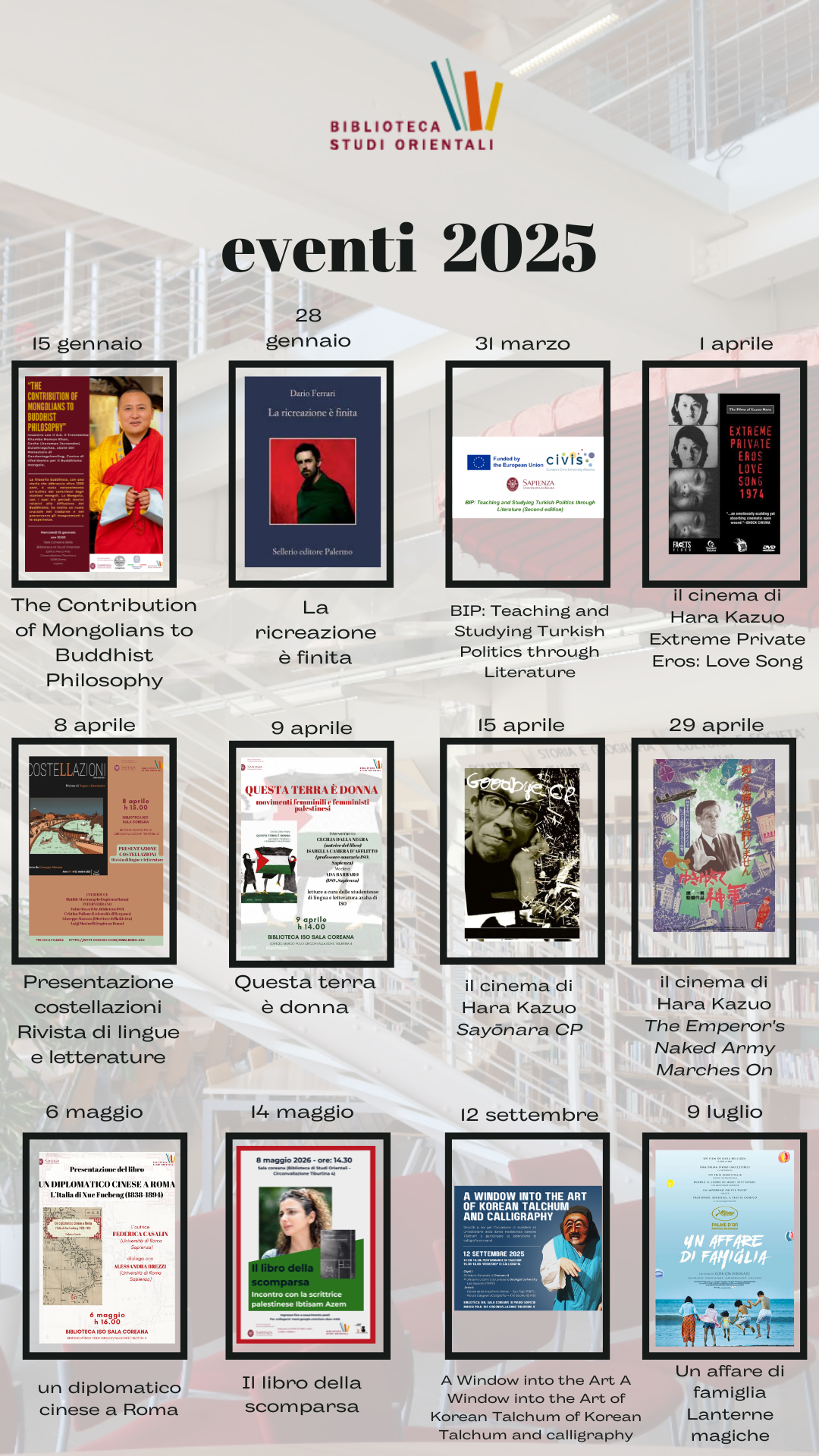 Locandine eventi 2025