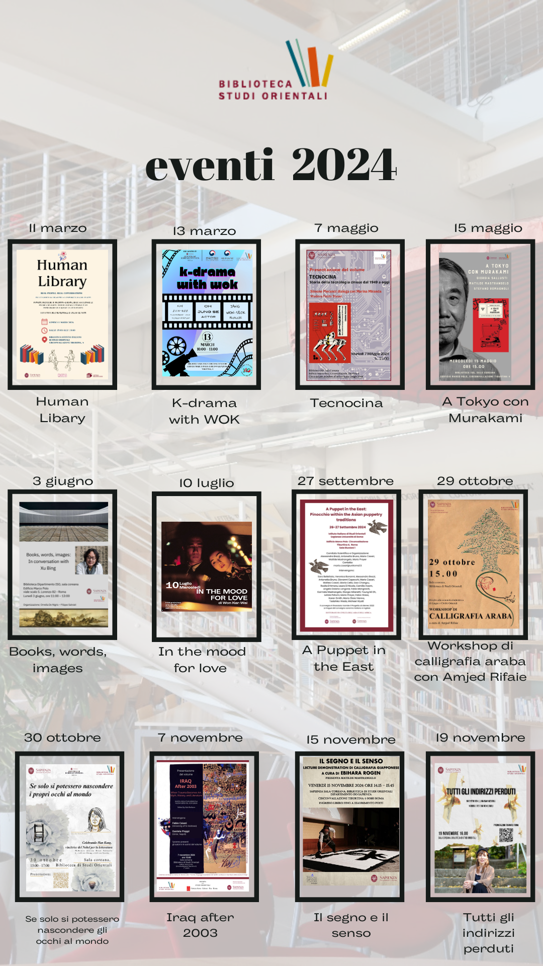 Eventi 2024 gennaio-novembre